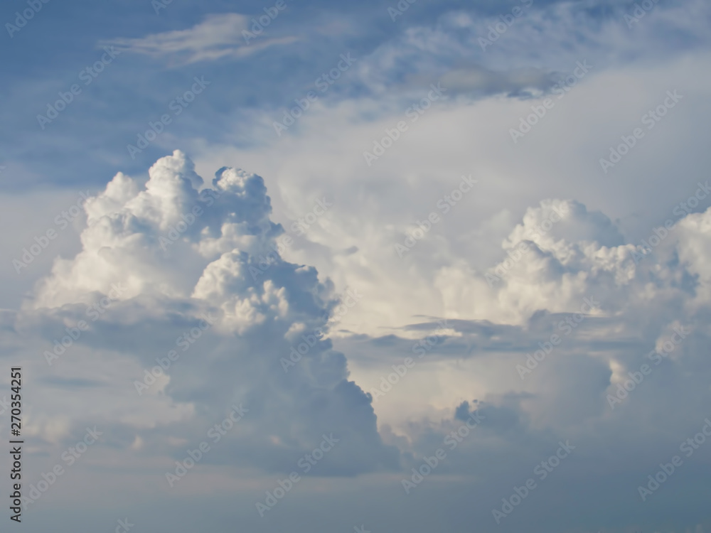 blue sky with clouds