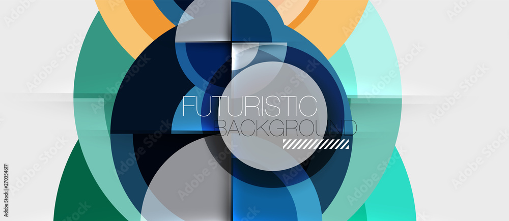 Geometric design abstract background - circles Geometric design abstract background - circles