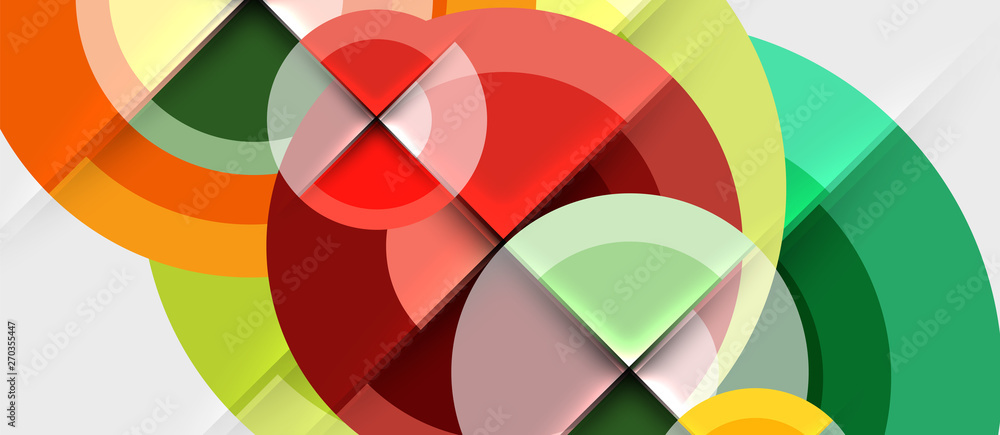 Obraz premium Circular geometrical design template