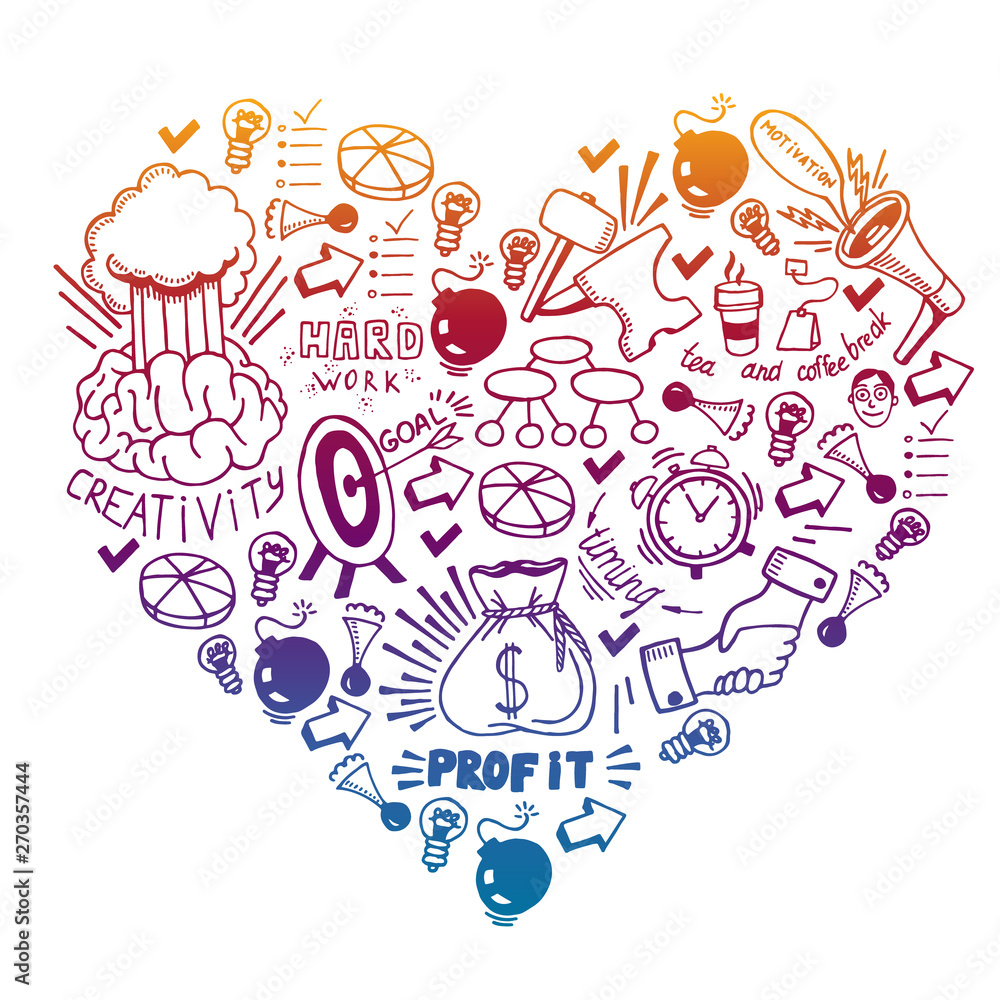 Start up concept. Vector pattern with motivational icons. Rocket, brainstorm, succes, innovation Start up concept. Vector pattern with motivational icons. Rocket, brainstorm, succes, innovation