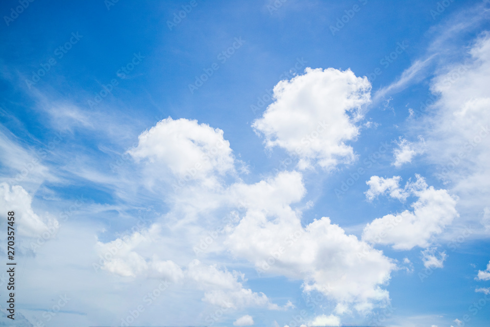 Sky clouds - Beautiful blue sky with white soft clouds Sky clouds - Beautiful blue sky with white soft clouds