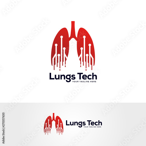 human lungs logo designs template, lungs technology logo design vector, respiratory system logo designs