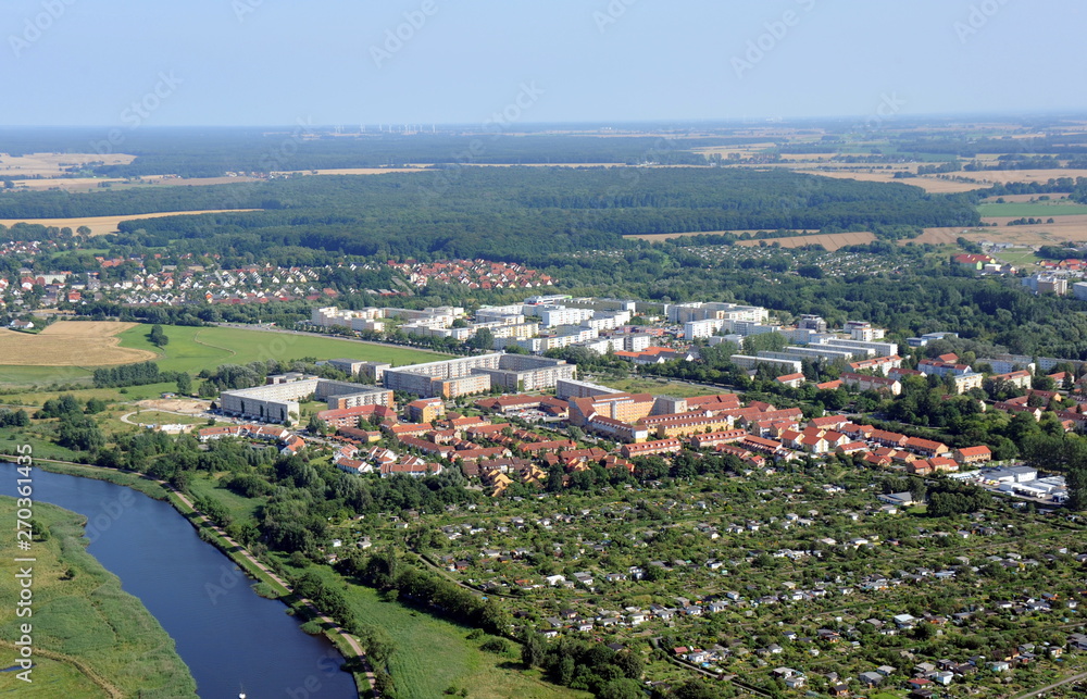 Greifswald, Kleingartenanlage am Ryck