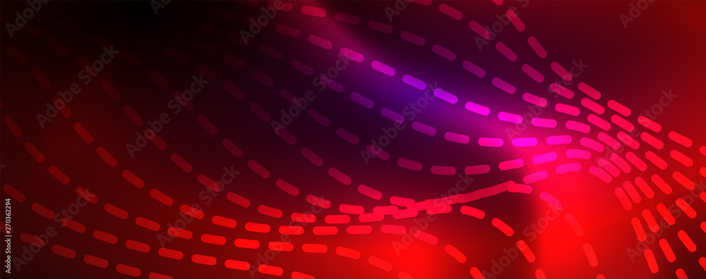 Neon vector wave lines abstract background, magic futuristic techno design Neon vector wave lines abstract background, magic futuristic techno design