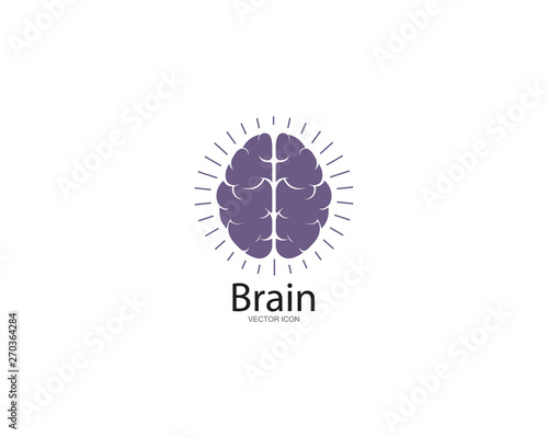 Brain Logo Template vector icon illustration design 