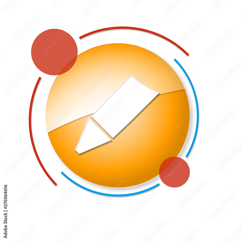 okrągły baner z ikoną