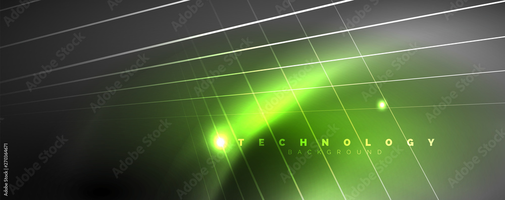 Obraz premium Color light with lines, outer space background, bright rays