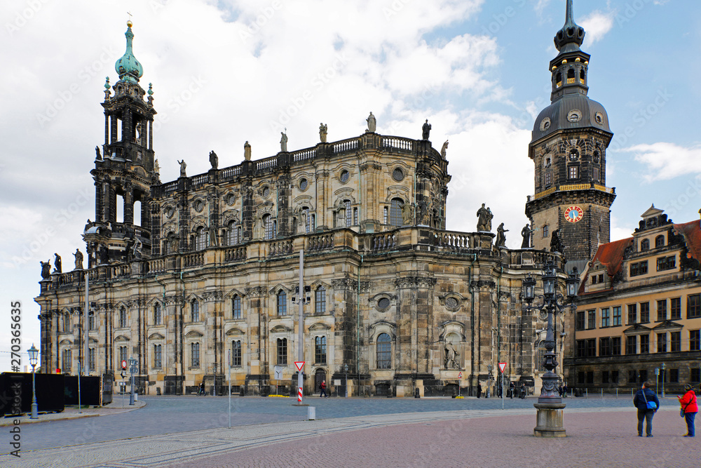 Dresden, Altstadt: Hofkirche und Residenzschloss