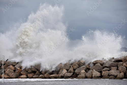 Canvastavla Storm on the seashore