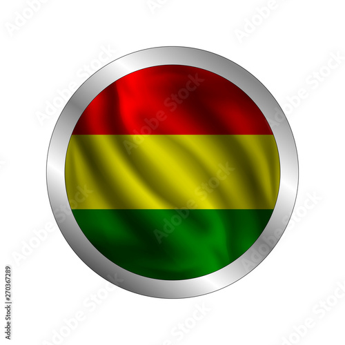 Free Download Waving Bolivian flag, the flag of Bolivia, vector illustration - GFXLoad