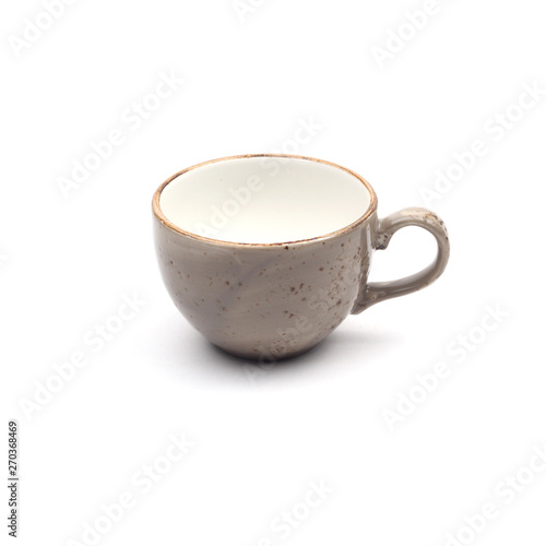 brown ceramic cup coffecup teacup handmade