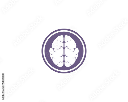 Brain Logo Template vector icon illustration design 