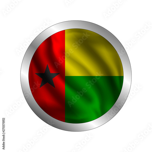 Free Download Waving Guinea Bissau flag, the flag of Guinea Bissau, vector illustration - GFXLoad