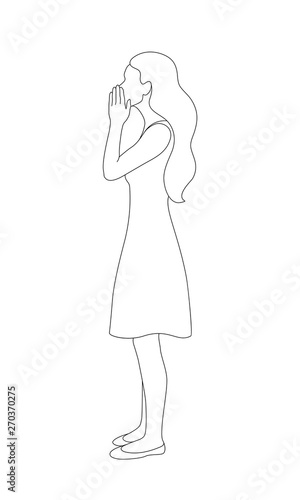 A woman is telling a secret. 