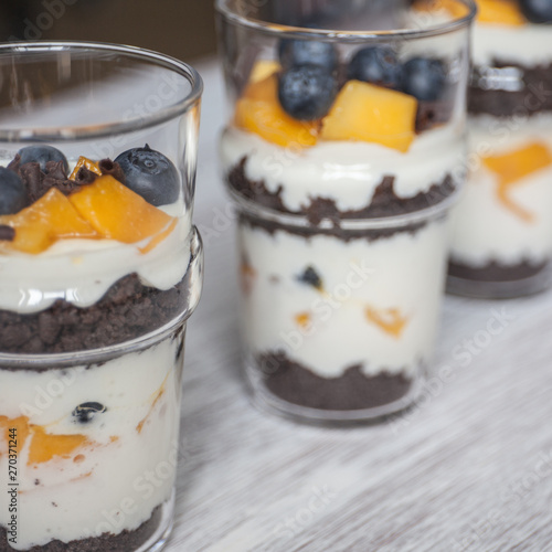 Dessert in glass