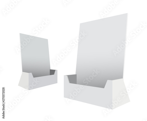 Blank brochure holder template for designers