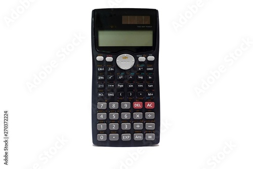 Calculator for engineers isolated on white background 