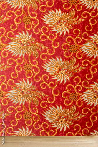 Traditional batik with floral style