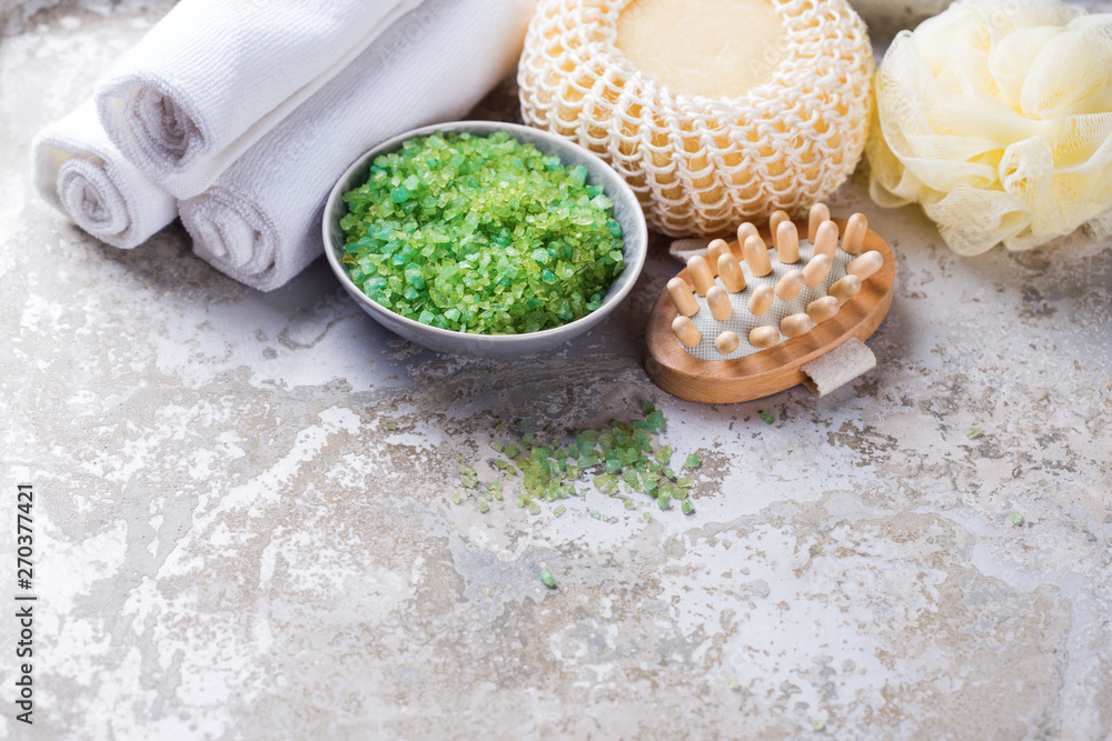 Fototapeta premium Natural skin care spa setting