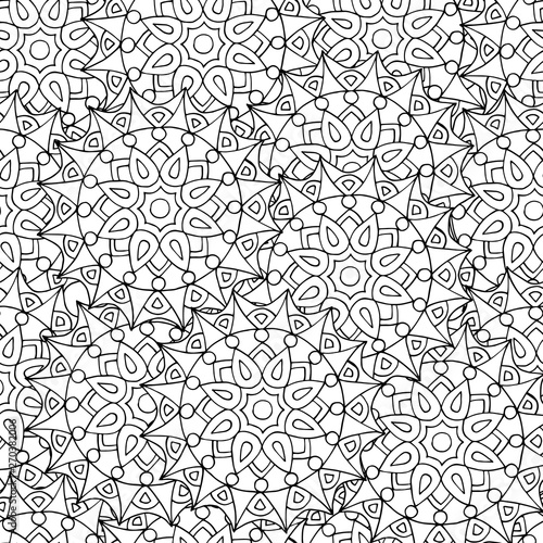 Abstract pattern for coloring books