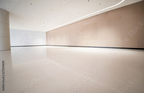 Modern building interior space environment design empty hall