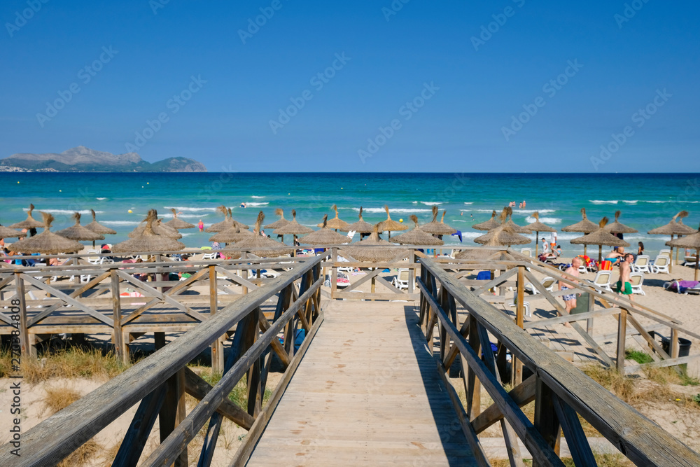 Playa de Muro Beach, Mallorca, Balearic Islands, Spain