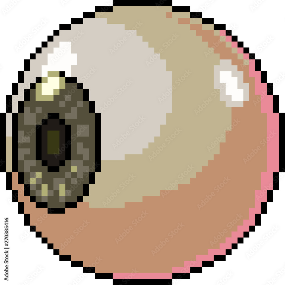 vector pixel art eye ball vector pixel art eye ball
