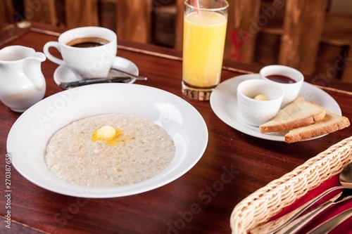 Continental breakfast in the room