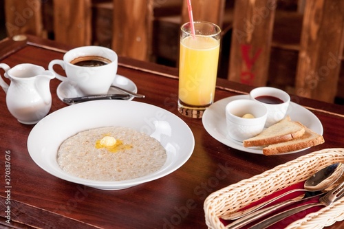 Continental breakfast in the room