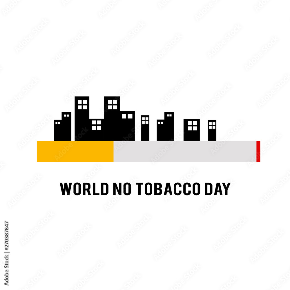 World No Tobacco Day Celebration Vector Template Design Illustration