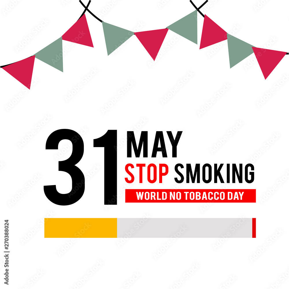 Fototapeta premium World No Tobacco Day Celebration Vector Template Design Illustration