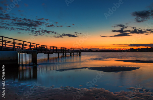 Shelley Jetty in Perth at Sunset in Summer