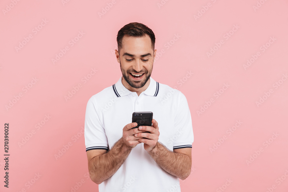 Portrait of a happy handsome man standing Portrait of a happy handsome man standing
