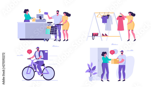 delivery and shopping
