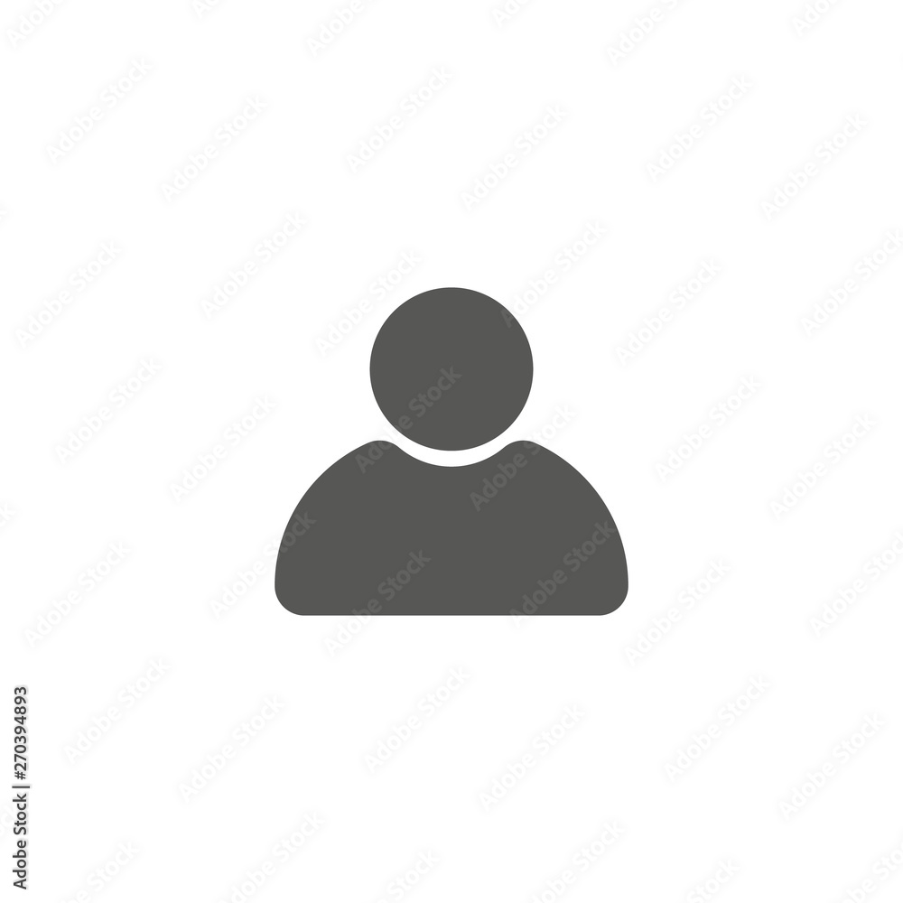 User Icon in trendy flat style isolated on grey background. User silhouette symbol for your web site design, logo, app, UI. Vector illustration. User Icon in trendy flat style isolated on grey background. User silhouette symbol for your web site design, logo, app, UI. Vector illustration.