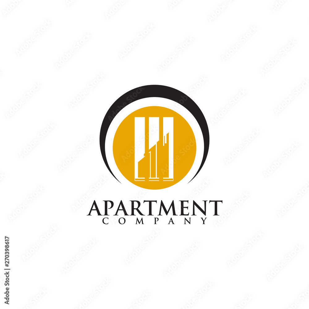 Apartment building logo design vector template Apartment building logo design vector template