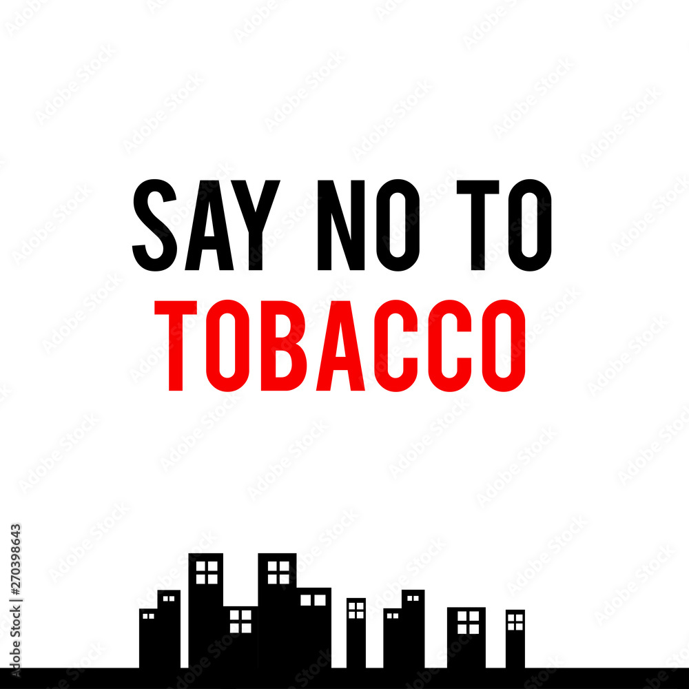 World No Tobacco Day Celebration Vector Template Design Illustration