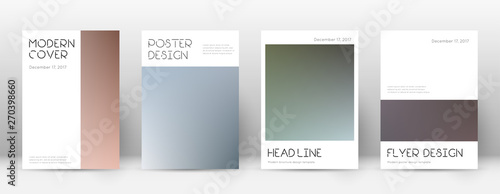Flyer layout. Minimal cool template for Brochure  