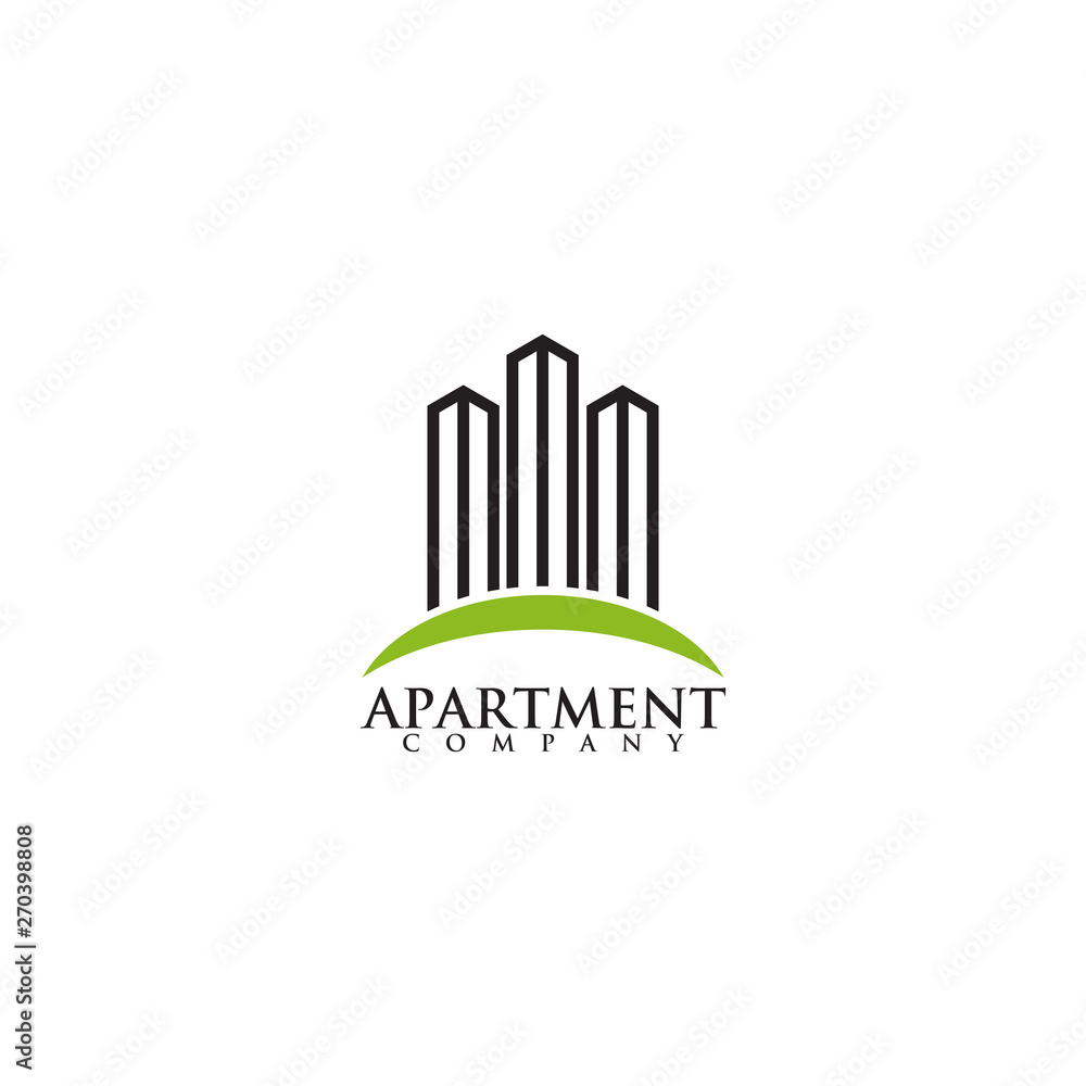 Apartment building logo design vector template Apartment building logo design vector template