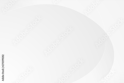 Abstract white gradient curve graphic background, copy space composition.