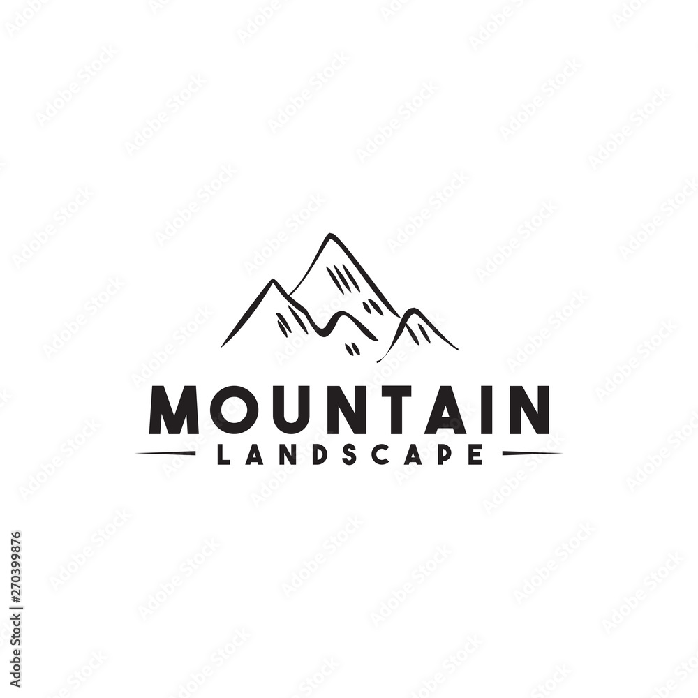 Mountain logo design vector template Mountain logo design vector template