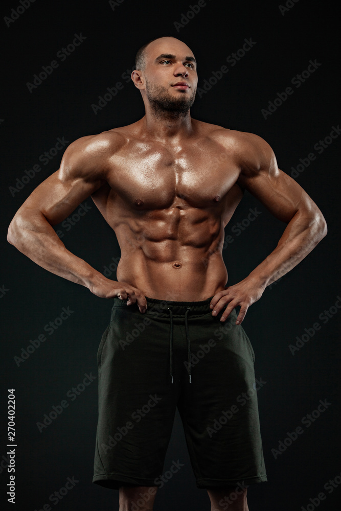 Bodybuilding competitions on the scene. Man sportsmen bodybuilder physique and athlete. Fitness motivation. Bodybuilding competitions on the scene. Man sportsmen bodybuilder physique and athlete. Fitness motivation.