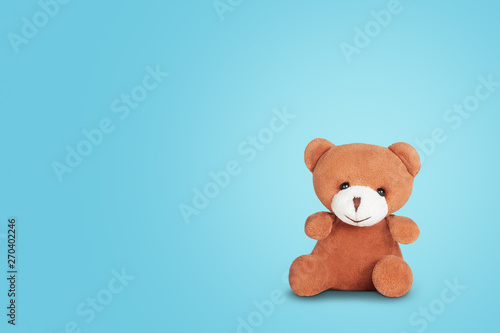 Happy teddy bear friend background