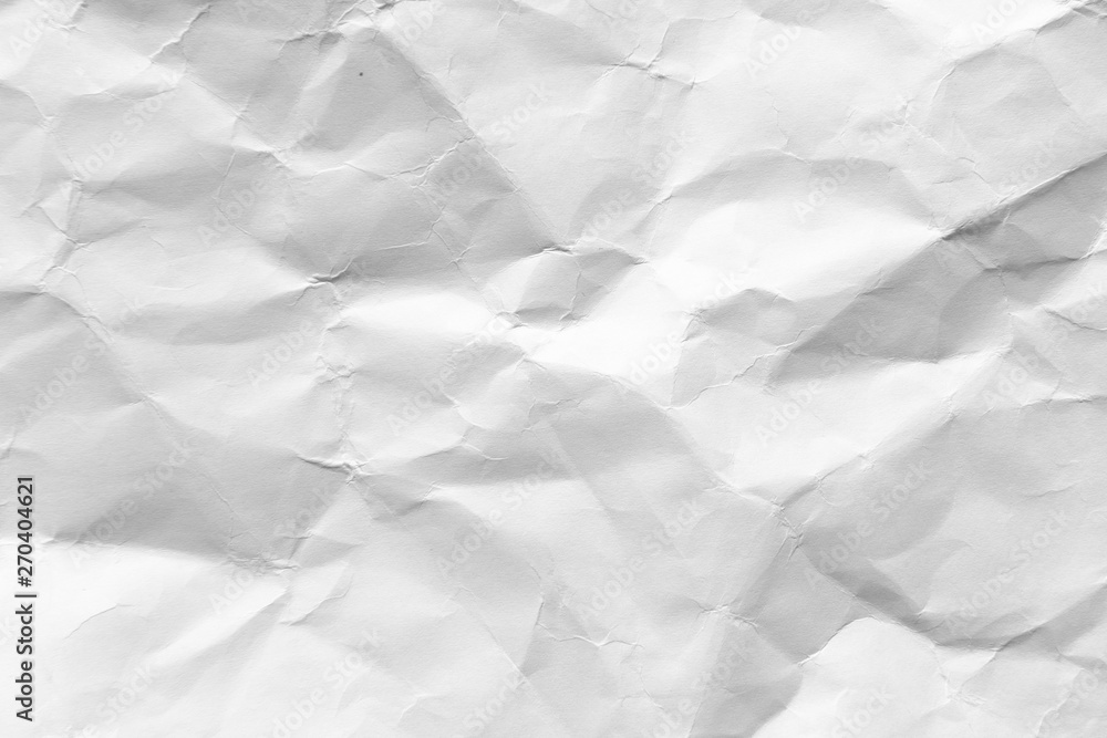 Crumpled white paper texture background Crumpled white paper texture background