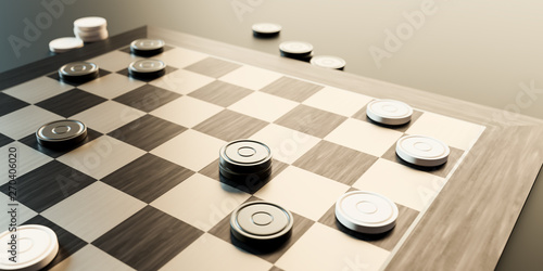 draughts game board photo