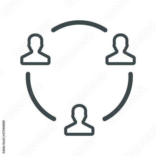 group users circle icon