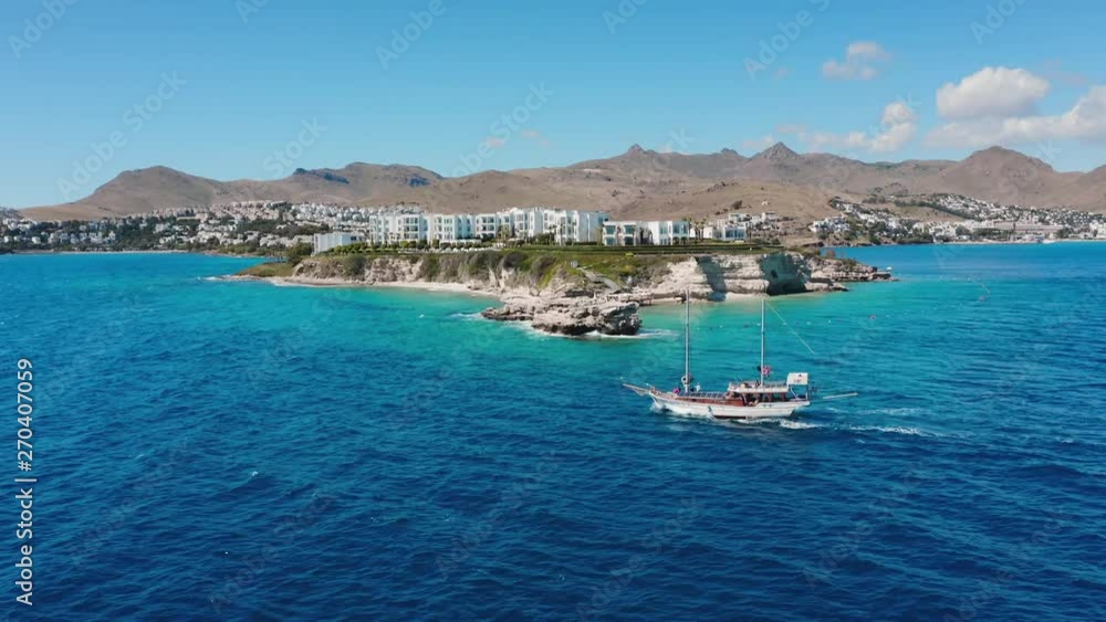 Aerial shots of a holiday resort in Turkey. Aerial shots of a holiday resort in Turkey.
