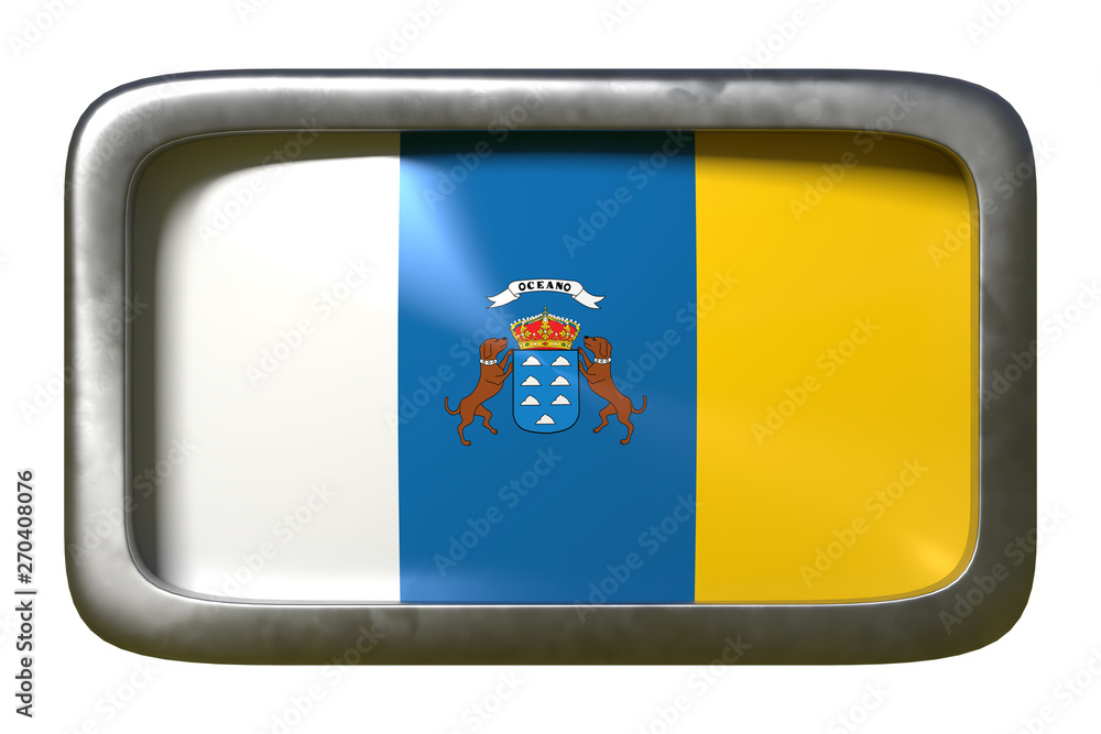 Canary islands Spain community flag sign Canary islands Spain community flag sign