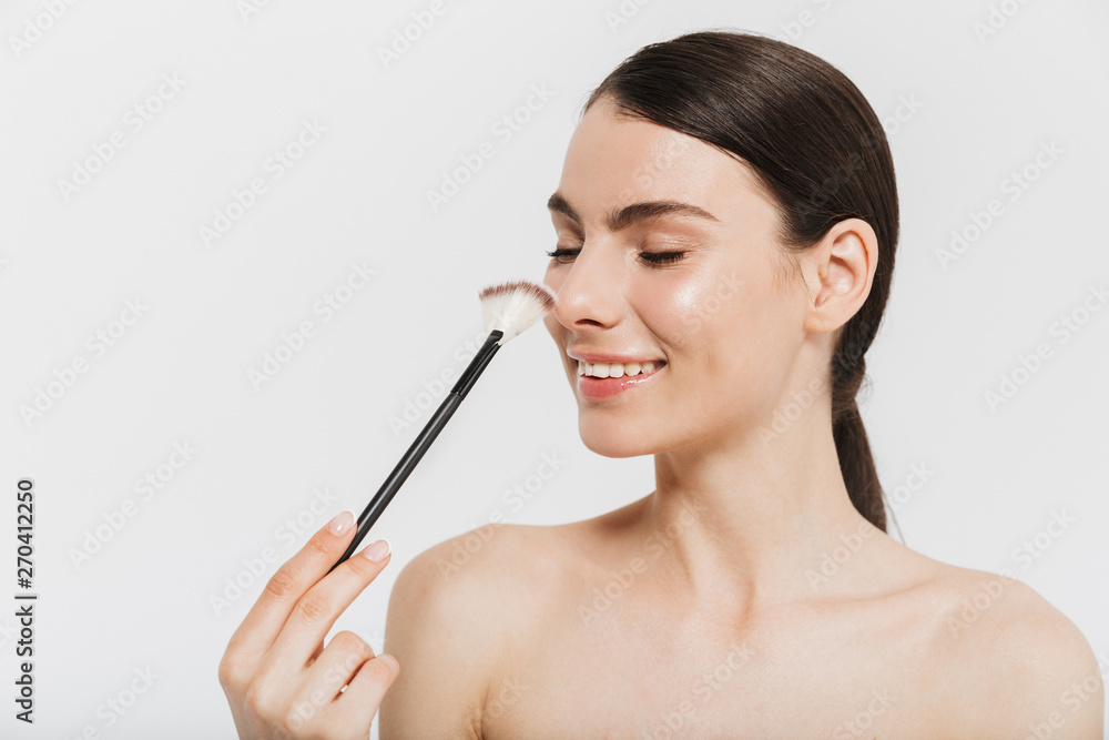 Fototapeta premium Beauty portrait of an attractive young brunette woman