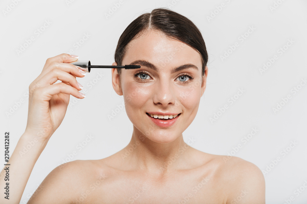 Beauty portrait of an attractive young brunette woman